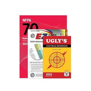 2023 NEC Code Book (NFPA 70) + Ugly’s Electrical Reference 2023 [Spiral Edition] + EZ Tabs (Set of 3)