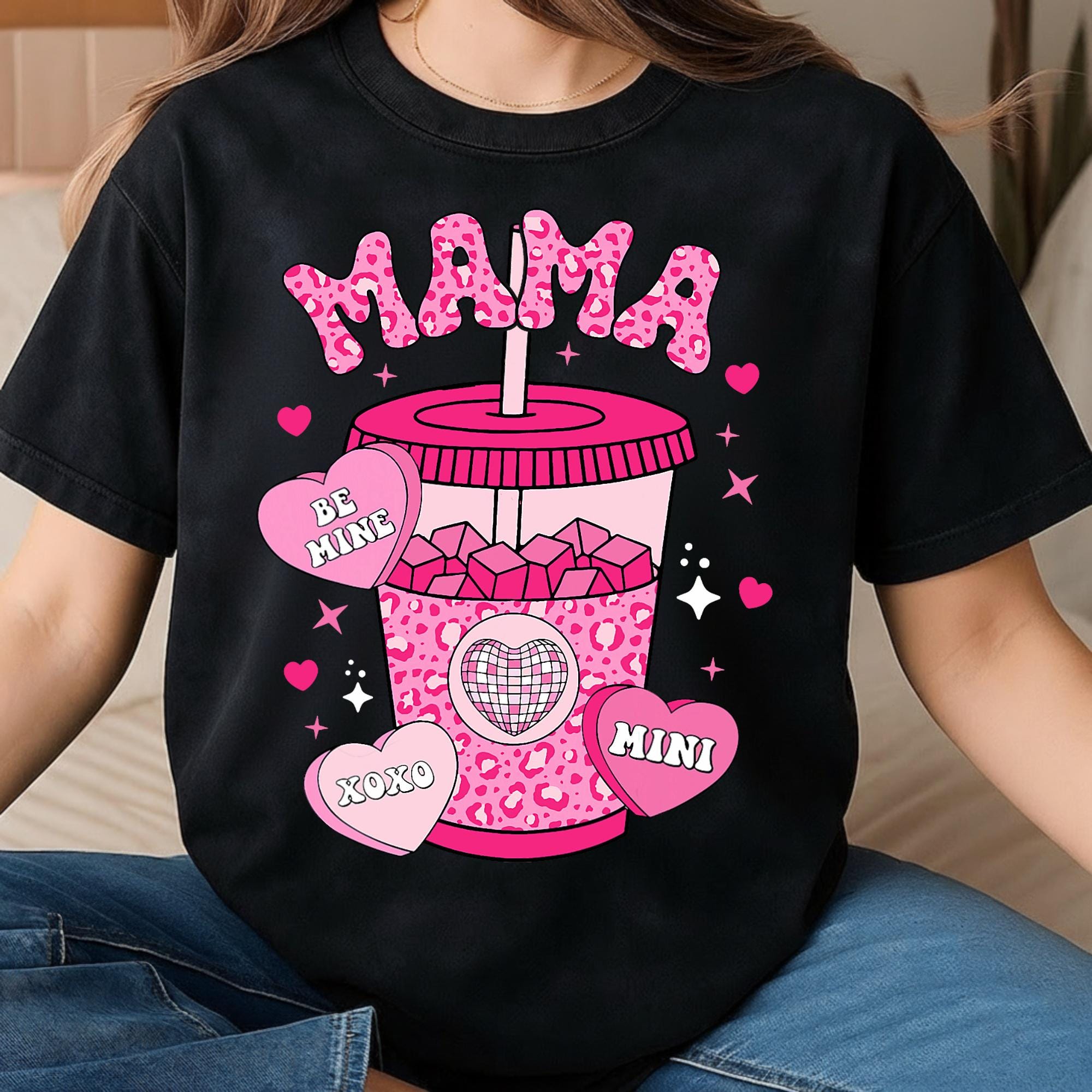 Mama Mini Valentine PNG Bundle Cute Heart Checkerboard Sweetheart Mom ...