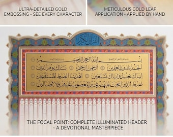 60cmx90cm HOLY QURAN In One Page Poster: Islamic Wall Art, Full Quran Micro CALLIGRAPHY Print, Home Decor Gift