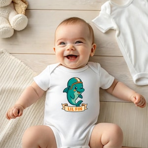 Miami Dolphins Kids PNG: Baby Toddler Sports Graphic (Digital Download)