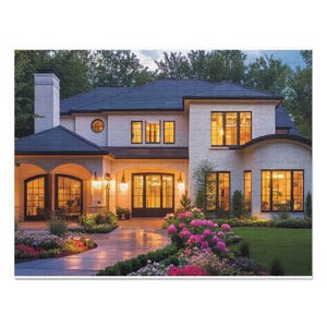 Charming Home Jigsaw Puzzle, Family Game Night, Cozy Retreat, Gift for Home Lovers, Puzzle enthusiast, Seasonal Decor