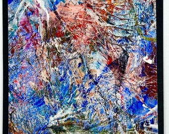 Original ACEO Abstract Painting | One-of-a-Kind Miniature Art | Studio Fragment F-28