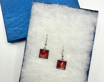Abstract Art Earrings | One-of-a-Kind Wearable Art | Handmade Jewelry
