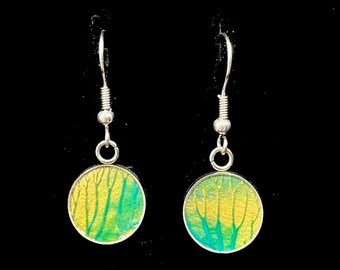 Abstract Art Earrings | One-of-a-Kind Wearable Art | Handmade Jewelry