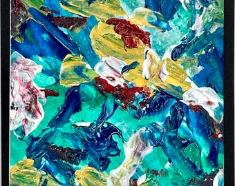 Original ACEO Abstract Painting | One-of-a-Kind Miniature Art | Studio Fragment F-25