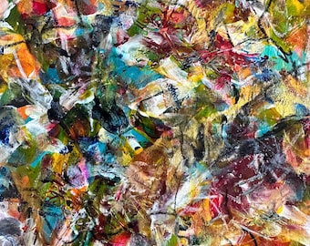 We Took the Long Way — Original Mixed Media Painting on Paper