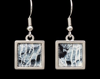 Abstract Art Earrings | One-of-a-Kind Wearable Art | Handmade Jewelry