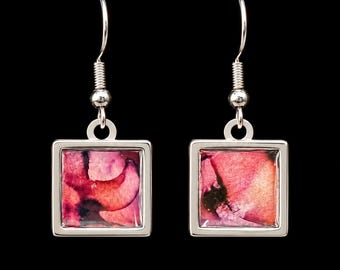 Abstract Art Earrings | One-of-a-Kind Wearable Art | Handmade Jewelry