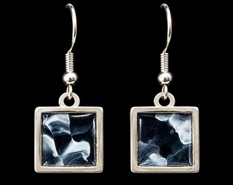 Abstract Art Earrings | One-of-a-Kind Wearable Art | Handmade Jewelry