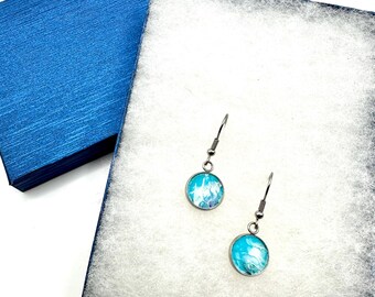 Abstract Art Earrings | One-of-a-Kind Wearable Art | Handmade Jewelry
