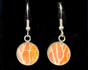 Abstract Art Earrings | One-of-a-Kind Wearable Art | Handmade Jewelry