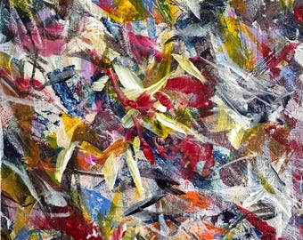The Committee Was Divided — Original Mixed Media Painting on Paper