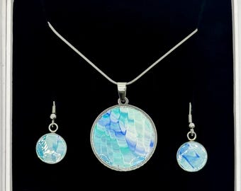 Tidal Light | One-of-a-Kind Pendant & Earring Collection | Original Art Jewelry | Handmade Wearable Art