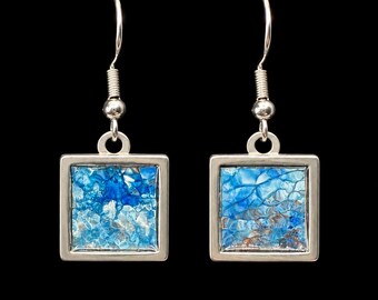 Abstract Art Earrings | One-of-a-Kind Wearable Art | Handmade Jewelry
