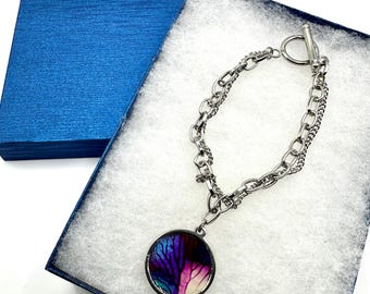 Abstract Toggle Bracelet | One-of-a-Kind Original Art Jewelry | Handmade Wearable Art