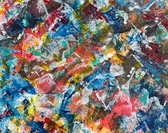 Borrowed Gravity — Original Mixed Media Painting on Paper