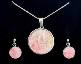Pendant & Earring Set | One-of-a-Kind Original Art Jewelry | Handmade Wearable Art