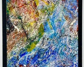 Original ACEO Abstract Painting | One-of-a-Kind Miniature Art | Studio Fragment F-29