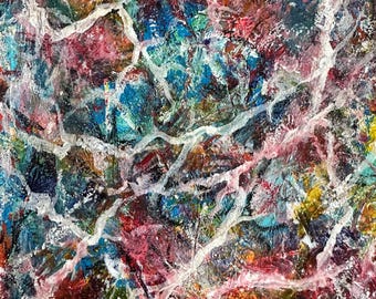 One More Layer Won't Hurt — Original Mixed Media Painting on Paper