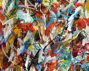 We Were Never Lost – Original Abstract Mixed Media Painting on Paper