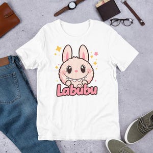 Kawaii Labubu Bunny – Cute Cartoon Character Sticker for Kids & Collectors T-Shirt