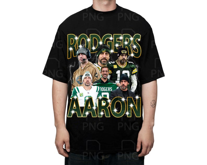 Aaron Rodgers T Shirt Design. PNG Digital 4500x5100 Px. Rap, Hiphop ...