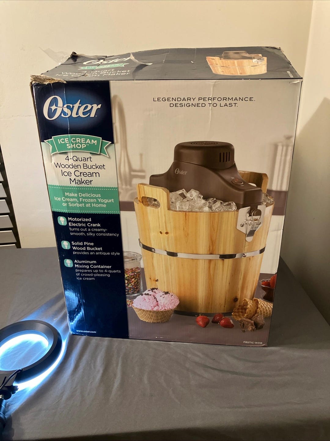 OSTER Ice Cream Shop 4qt Wooden Bucket Ice Cream Maker FRSTIC-WDB - Etsy