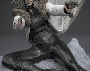 Bemalbare Figur, gotische Vampirkriegerin – Fan-Art Selene 1/6