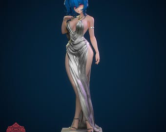 Paintable figurine, Anime Cruiser - Luxury dress