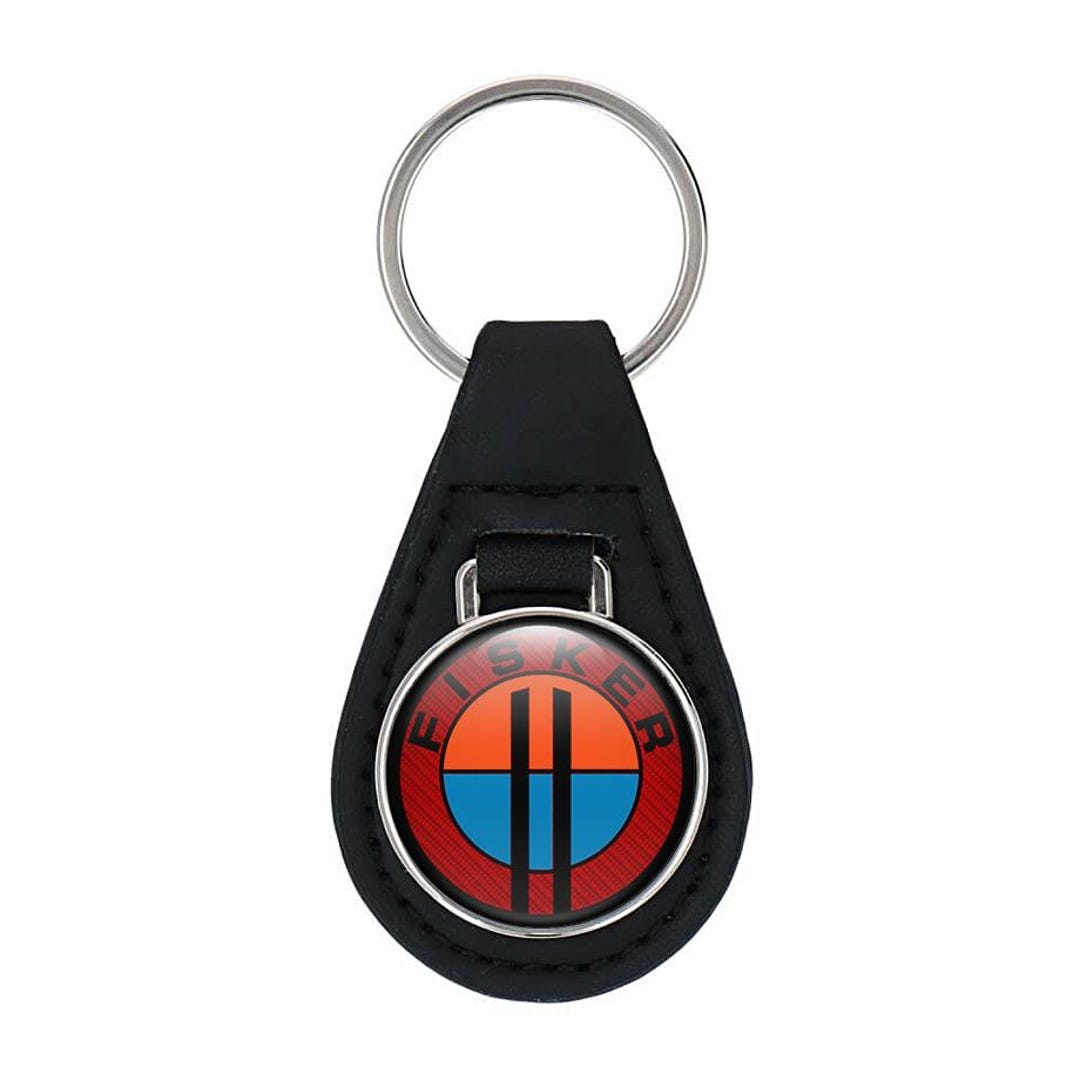 Key Rings Fisker Fisker Eco Leather Keyring | Custom Personalized Car Logo Keychain ...