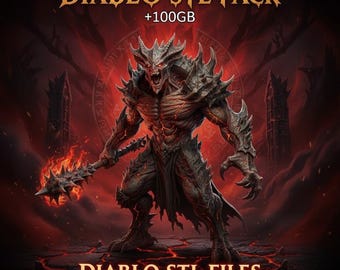 DIABLO STL PACK +100gb diablo stl files