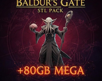 BALDUR'S GATE STL pack +80GB