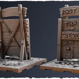 Fantasy Football REROLL - TURN STRUCTURE - scatter terrain - stadium terrain Team Blood Fantasy Football Bowl