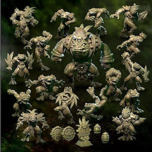 Jungle avengers Slann Team Blood Fantasy Football Bowl Punga Miniatures - proxy - fantasy soccer