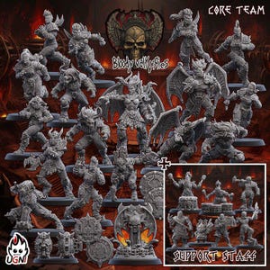 Bloody Valkyries team - Blood Chaos- Expanded- UGNI- Fantasy Football - proxy Team Blood Fantasy Football Bowl