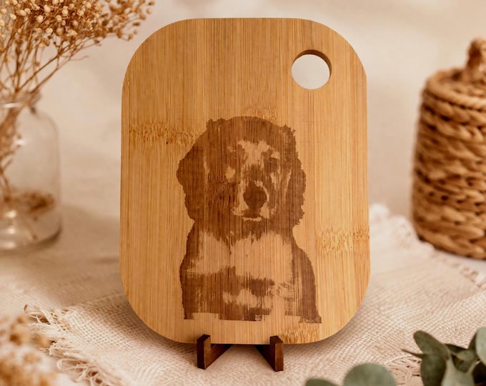 Laser engraved chopping boards small custom picture or text