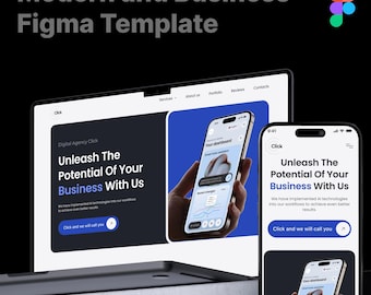 Figma Website Template – Click Agency Landing Page UI Kit | UX UI Designer Portfolio