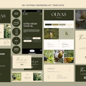 Elegant Brand Identity Kit | Canva Templates for Lifestyle Brands