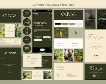 Elegant Brand Identity Kit | Canva Templates for Lifestyle Brands