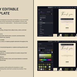 Elegant Brand Identity Kit | Canva Templates for Lifestyle Brands image 12