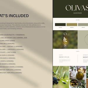 Elegant Brand Identity Kit | Canva Templates for Lifestyle Brands image 3