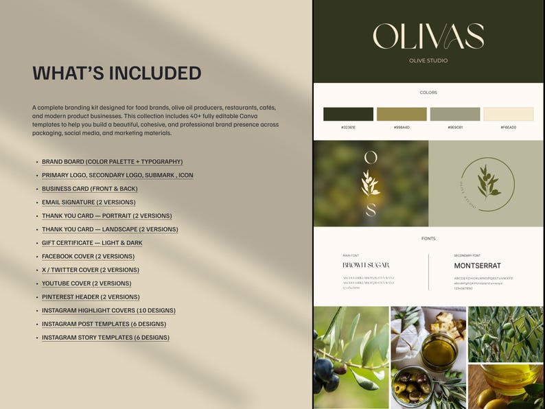 Elegant Brand Identity Kit | Canva Templates for Lifestyle Brands image 3