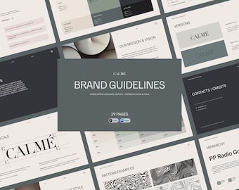 Brand Guidelines – Minimal Brand Book, Style Guide, Editable Canva & Figma for Small Business