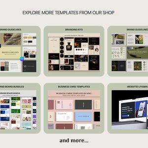 Brand Guidelines Template | Minimal Brand Book | Canva & Figma Editable Kit image 11