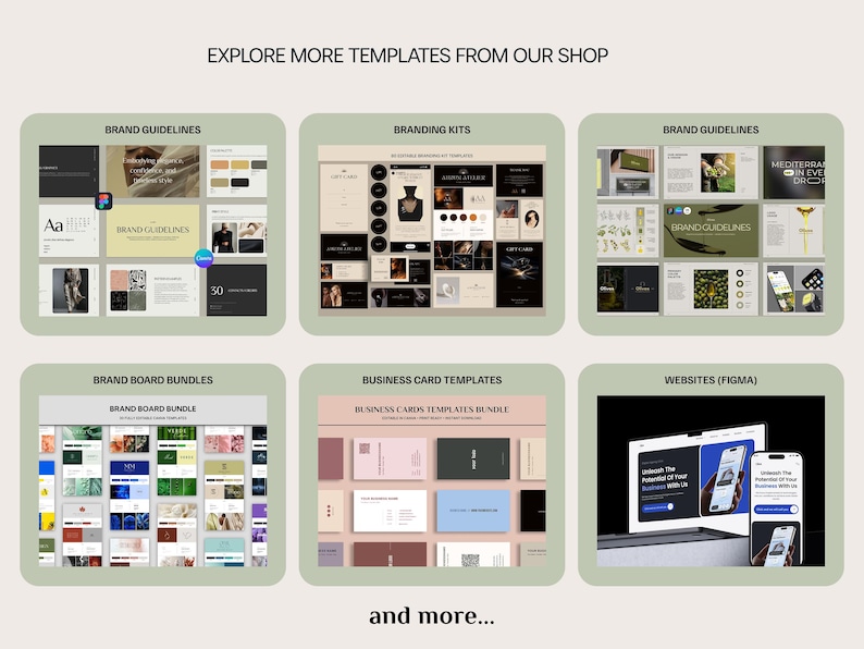 Brand Guidelines Template | Minimal Brand Book | Canva & Figma Editable Kit image 11