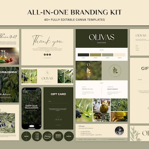 Elegant Brand Identity Kit | Canva Templates for Lifestyle Brands image 2