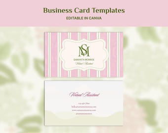 Business Card Canva Template | Professional Branding Design | Editable Networking Card | Logo