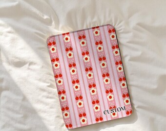 Pink Cherry Flowers Kindle Case, All New Kindle 12th Gen 2024 Case, Paperwhite 12th 7‘’ 11th 6.8‘’ 10th 6‘’ Cover, E-reader Protective Case