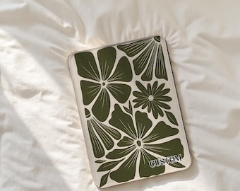 Vintage Art Flower Kindle Case, All New Kindle 12th Gen 2024 Case,Paperwhite 12th 7‘’ 11th 6.8‘’ 10th 6‘’ Cover,E-reader Protective Case