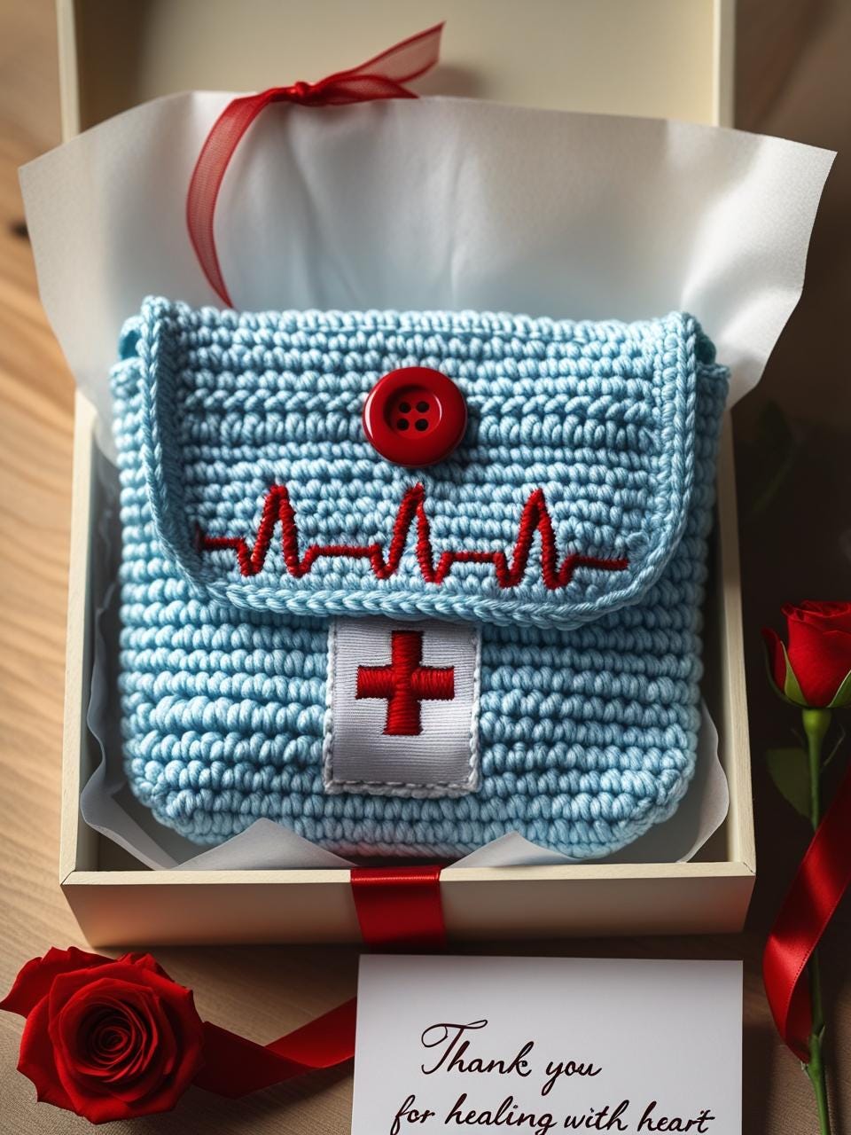 Crochet Nurse Pouch Pattern PDF – Medical Bag for Nurses, Doctors ...